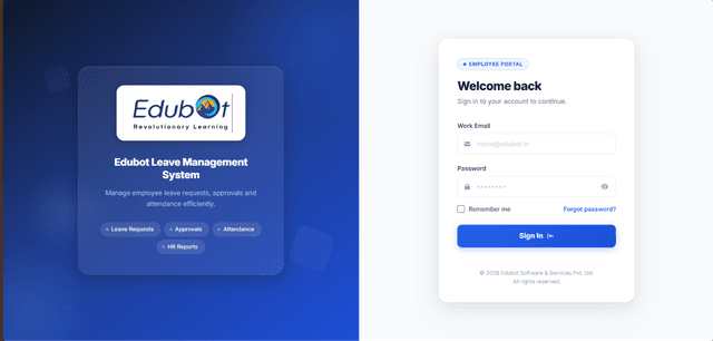 Edubot Leave Management System